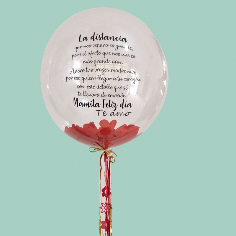 Globo transparente con confeti para el Día de las Madres  - 3