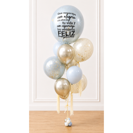 Bouquet Oro Burbujas | HORAGLOBOS Caracas