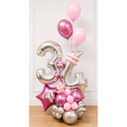 Doble Número con Globos | HORAGLOBOS Caracas