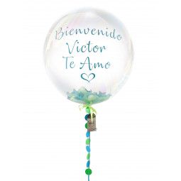 Globo confetti de 51 cm personalizado