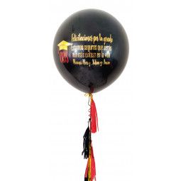 Globo gigante de helio y borlas personalizado  - 2