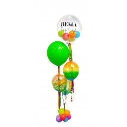 Arreglo de globos de helio personalizado  - 4