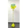 Globo confetti de 61 cm personalizado para cumpleaños infantil  - 1