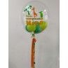 Globo confetti de 61 cm personalizado para cumpleaños infantil  - 2