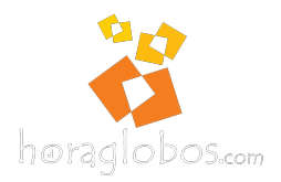 Primer logo de Horaglobos
